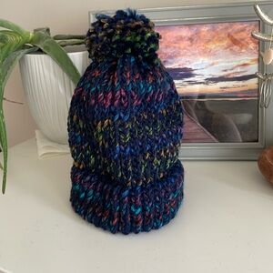 Super cute multicoloured handmade toque